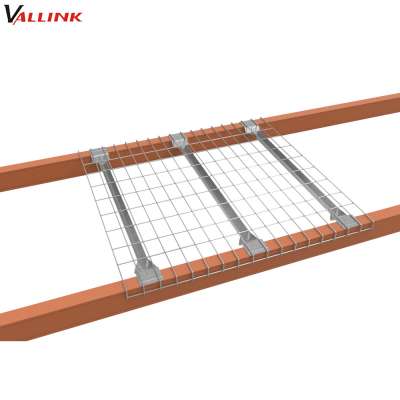 Heavy Duty Pallet Rack Use Zinc Plated Waterfall Wire Mesh Deck