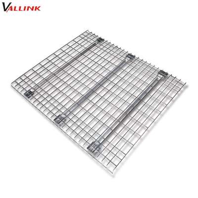 Flared Channel Support Wire Mesh Decking for Pallet Rack