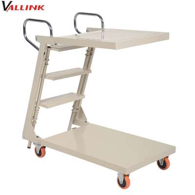 Warehouse and Supermarket Step Ladder Trolley with Wheels