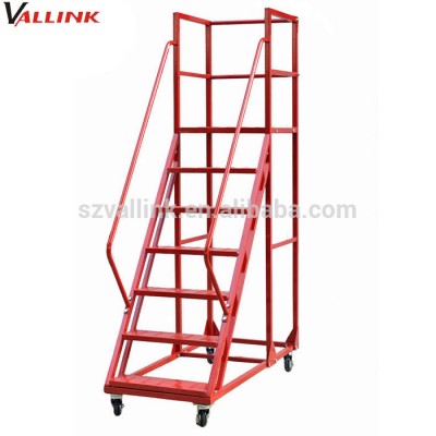 industrial large platform tubular ladder